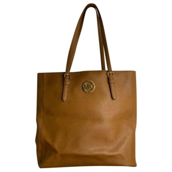 Michael Kors Handbags - MICHAEL KORS Orange Saffiano Leather Jet Set Tote